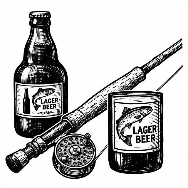Vintage Beer and Rod